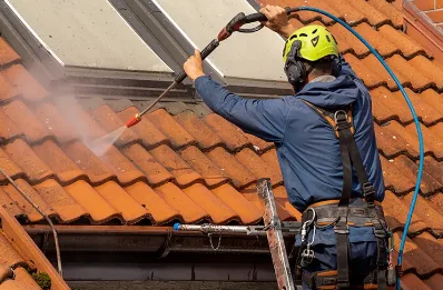 Démoussage et hydrofuge de toiture à Sorbets